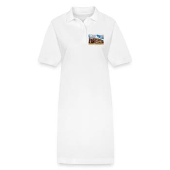 Le Colisée sous le soleil - Robe polo bio PAIGER Stanley/Stella Femme - blanc - Devant