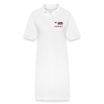 Wir sind Hawaii - Stanley/Stella Frauen Bio-Polokleid PAIGER - Weiß - Vorne