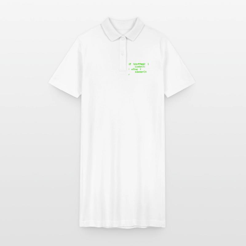 No Coffee No Code Programmer Computer Scientist Stanley/Stella PAIGER Organic Women’s Polo Dress