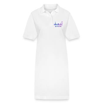 Horizon de Bangkok - Robe polo bio PAIGER Stanley/Stella Femme - blanc - Devant