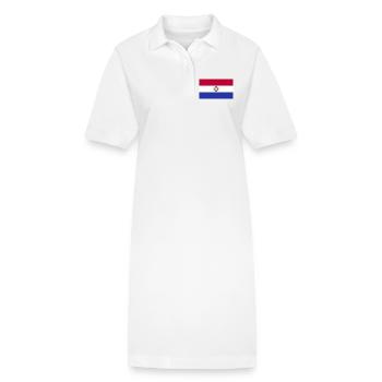 Paraguay National Flag - Stanley/Stella PAIGER Organic Women’s Polo Dress - white - Front