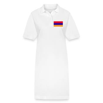 Armenien National Flagge - Stanley/Stella Frauen Bio-Polokleid PAIGER - Weiß - Vorne
