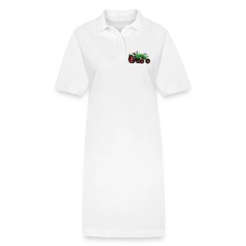 Schlepper ADN - Stanley/Stella Frauen Bio-Polokleid PAIGER - Weiß - Vorne