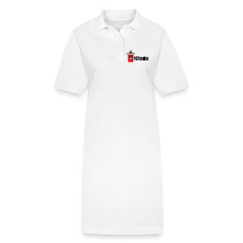YéToubu - Humour youtube - Humour Apéro - Robe polo bio PAIGER Stanley/Stella Femme - blanc - Devant