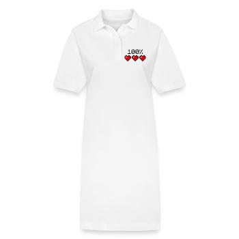 Déclaration à cent pour cent du partenaire ou de l’athlète - Robe polo bio PAIGER Stanley/Stella Femme - blanc - Devant