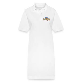 Los Angeles Graffiti – Ambiance urbaine streetstyle - Robe polo bio PAIGER Stanley/Stella Femme - blanc - Devant