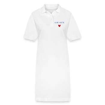 MAÎTRE. MAITRE. MERCI. MERCI MAÎTRE. MAITRE - Robe polo bio PAIGER Stanley/Stella Femme - blanc - Devant