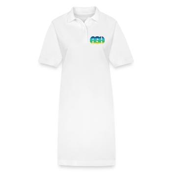 CENDRE - Robe polo bio PAIGER Stanley/Stella Femme - blanc - Devant