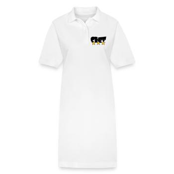 Chef Étoilé : Design 3 Étoiles Gastronomie - Robe polo bio PAIGER Stanley/Stella Femme - blanc - Devant
