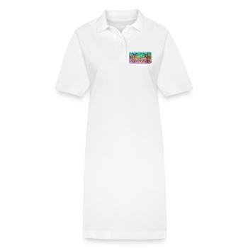 Signe vintage Yougoslavie - Robe polo bio PAIGER Stanley/Stella Femme - blanc - Devant