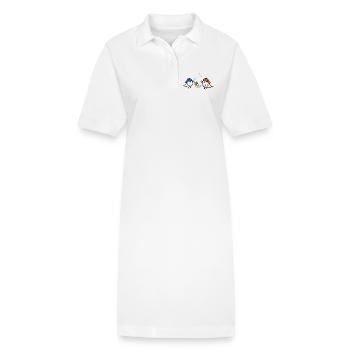 Spring, Sparrows - Stanley/Stella PAIGER Organic Women’s Polo Dress - white - Front