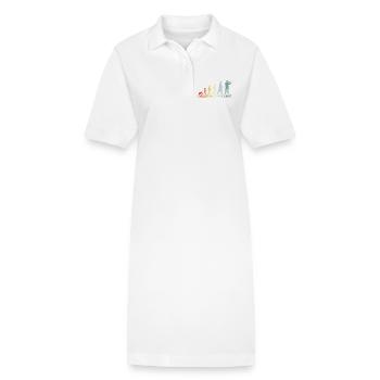Évolution d’un violoniste - Robe polo bio PAIGER Stanley/Stella Femme - blanc - Devant