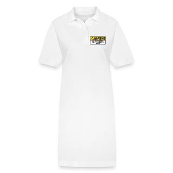 Anglais anglais anglais - Robe polo bio PAIGER Stanley/Stella Femme - blanc - Devant