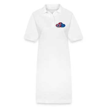 Norwegen <3 EU - Stanley/Stella Frauen Bio-Polokleid PAIGER - Weiß - Vorne