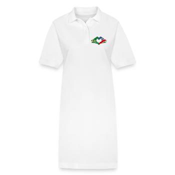 Brazil Namibia Flag Hands Heart Shape - Stanley/Stella PAIGER Organic Women’s Polo Dress - white - Front