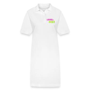 Level Fest Shirt – Frühlingsfest Gaming Style Fest - Stanley/Stella Frauen Bio-Polokleid PAIGER - Weiß - Vorne