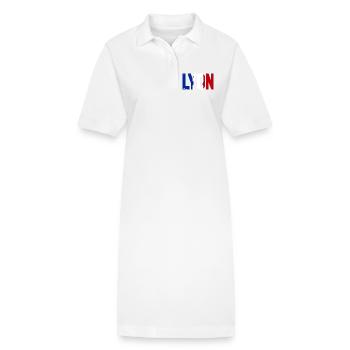 Lyon Frankreich - Stanley/Stella Frauen Bio-Polokleid PAIGER - Weiß - Vorne