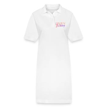 Happy Birthday - Stanley/Stella Frauen Bio-Polokleid PAIGER - Weiß - Vorne