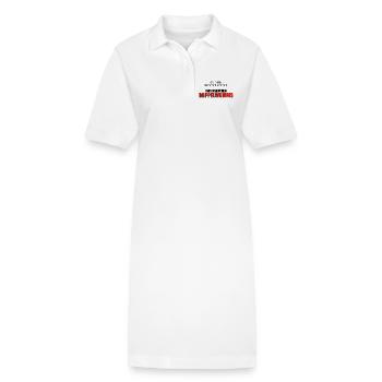 Wumms, Doppelwumms, Scholz, Politik, Sprüche - Stanley/Stella Frauen Bio-Polokleid PAIGER - Weiß - Vorne