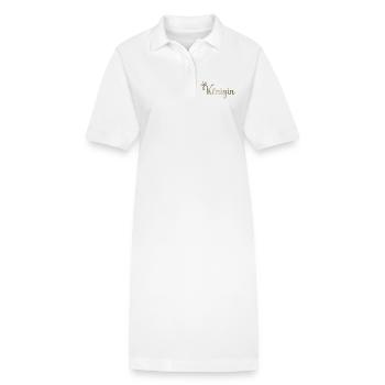 Reine - Robe polo bio PAIGER Stanley/Stella Femme - blanc - Devant