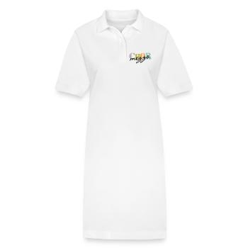 Mezzo-soprano de chœur - Robe polo bio PAIGER Stanley/Stella Femme - blanc - Devant