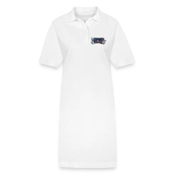 Keyboard Mice Duo - Stanley/Stella Frauen Bio-Polokleid PAIGER - Weiß - Vorne