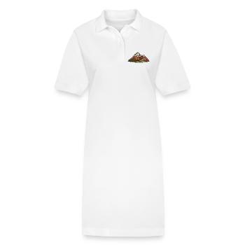 Berge Landschaft - Stanley/Stella Frauen Bio-Polokleid PAIGER - Weiß - Vorne