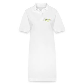 Love Schrift aus Grashalm mit Marienkäfer - Stanley/Stella Frauen Bio-Polokleid PAIGER - Weiß - Vorne