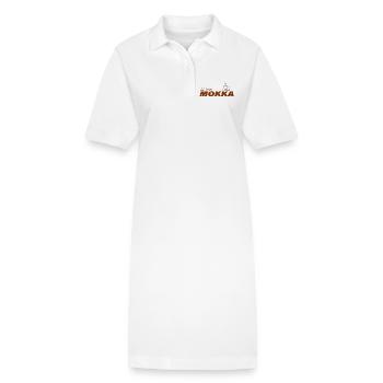 J’ADORE LE MOKA - Robe polo bio PAIGER Stanley/Stella Femme - blanc - Devant