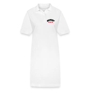 Maman de l'année - Fête des Mères - Robe polo bio PAIGER Stanley/Stella Femme - blanc - Devant