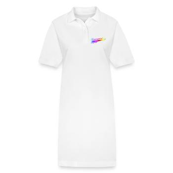 Beau-père 2026, meilleur beau-père de tous les temps - Robe polo bio PAIGER Stanley/Stella Femme - blanc - Devant