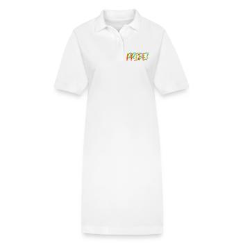 SCHRIFTZUG PRIDE - LGBTQ COMMUNITY - Stanley/Stella Frauen Bio-Polokleid PAIGER - Weiß - Vorne