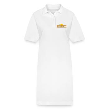 Silhouette de Ruhrpott - Robe polo bio PAIGER Stanley/Stella Femme - blanc - Devant