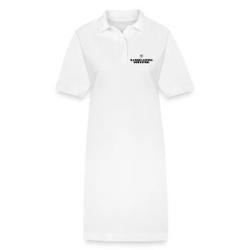 Mansplaining Survivor - Stanley/Stella PAIGER Organic Women’s Polo Dress - white - Front