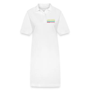 Journaliste dicté - Robe polo bio PAIGER Stanley/Stella Femme - blanc - Devant