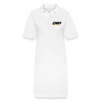 Chef - Cuisine - Patron - Boss - Cooking - Food - Stanley/Stella Frauen Bio-Polokleid PAIGER - Weiß - Vorne