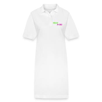 Barfuß im Sand - Stanley/Stella Frauen Bio-Polokleid PAIGER - Weiß - Vorne