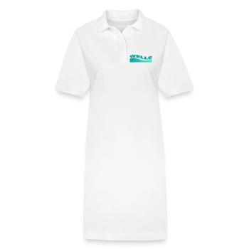 VAGUE - Robe polo bio PAIGER Stanley/Stella Femme - blanc - Devant