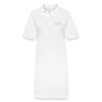 Motif d’ultramarathon déclaration drôle Uthra coureur - Robe polo bio PAIGER Stanley/Stella Femme - blanc - Devant
