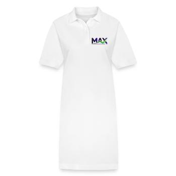 MAX Wave Gradient Logo Tee - Stanley/Stella PAIGER Organic Women’s Polo Dress - white - Front
