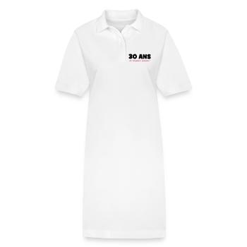 30 ans et toujours puceau ! - Robe polo bio PAIGER Stanley/Stella Femme - blanc - Devant