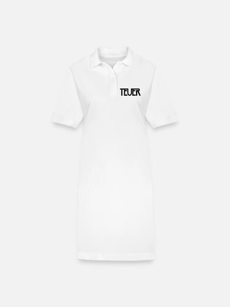 TEUER - Stanley/Stella Frauen Bio-Polokleid PAIGER - Weiß