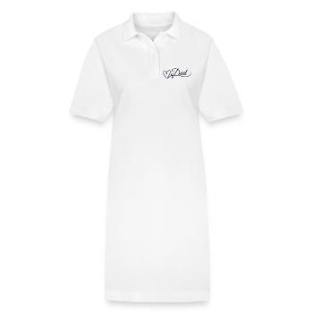 Dad - Robe polo bio PAIGER Stanley/Stella Femme - blanc - Devant