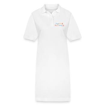 Vorgeburtliches Yoga Werdende Mutter - Stanley/Stella Frauen Bio-Polokleid PAIGER - Weiß - Vorne