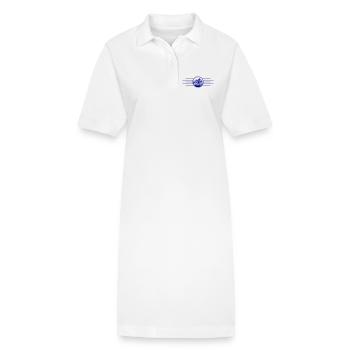 Récif corallien de l’océan corallien - Robe polo bio PAIGER Stanley/Stella Femme - blanc - Devant