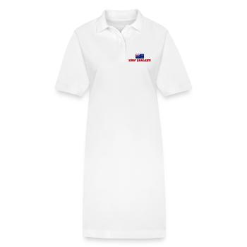 New Zealand NZ New Zealander - Stanley/Stella PAIGER Organic Women’s Polo Dress - white - Front