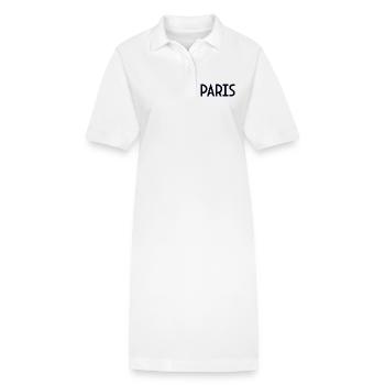 Paris - Robe polo bio PAIGER Stanley/Stella Femme - blanc - Devant