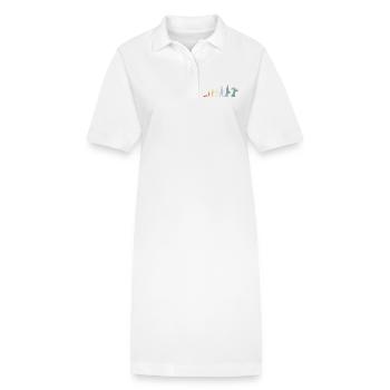 Vintage Breakdancer Evolution - Robe polo bio PAIGER Stanley/Stella Femme - blanc - Devant