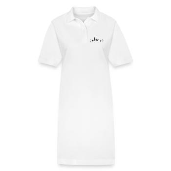 Cardiogramme Poussette Gemini - Robe polo bio PAIGER Stanley/Stella Femme - blanc - Devant