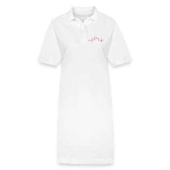 CARDIOGRAMME TRAKTOR Magenta - Robe polo bio PAIGER Stanley/Stella Femme - blanc - Devant
